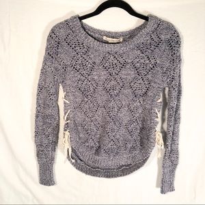 American Rag Cropped Sweater Gray Size XS